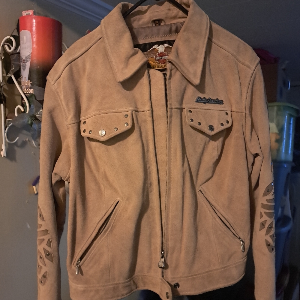 Harley Davidson coat.